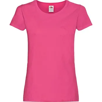 Dámské tričko Fruit of the Loom Dámské triko 61-420-0 Fuchsia XL