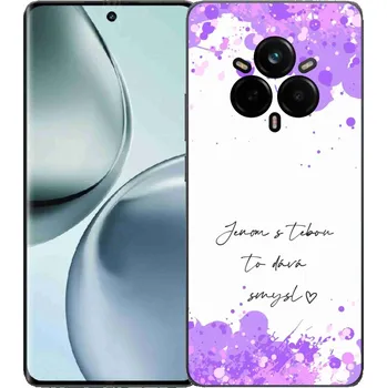 Pouzdro na mobilní telefon Gelový kryt mmCase na Realme 14 Pro 5G - zamilovaný text bílé pozadí