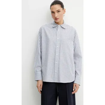 Pánská košile Bavlněná košile MICHAEL Michael Kors bílá barva, relaxed, s klasickým límcem, MS540S4HJ7 00X, vel. XL