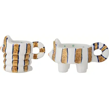 Svícen Dekorativní svícen Bloomingville Caty 2-pack více barev 82062665 vícebarevná MLC