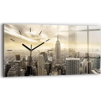 Hodiny Nástěnné hodiny Bluedecor hnědé 60 cm