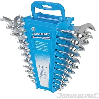 Klíč Silverline | Sada očkoplochých klíčů - 22 dílů - 6 - 22mm & 1/4 - 7/8" 633470