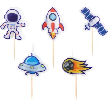 Narozeninové svíčky Vesmír 5 ks