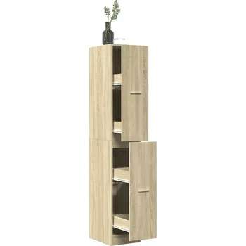 Koupelnový nábytek vidaXL Skříňka na léky artisan 30 x 41 x 174,5 cm kompozitní dřevo [3309629] Barva: dub sonoma