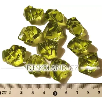 Sběratelství Hrací kameny - krystaly střední - mechově zelené