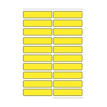 Samolepící etiketa Samolepicí etikety 48 x 11 mm, A6 (10 ks) žluté
