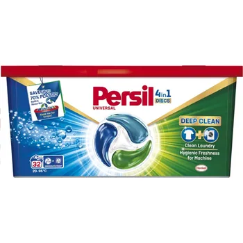 Tableta na praní Persil Universal Discs Deep Clean 4v1 prací kapsle univerzální 32 dávek