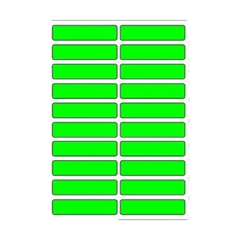 Samolepící etiketa Samolepicí etikety 48 x 11 mm, A6 (10 ks) reflexní zelené