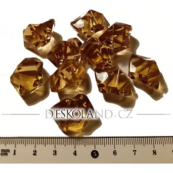 Sběratelství Hrací kameny - krystaly střední - kouřově hnědé