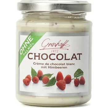 Čokoláda Grashoff Bílý čokoládový krém s malinami
