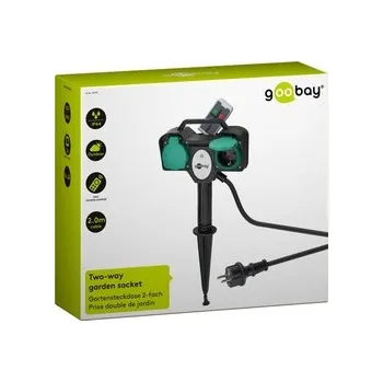 Elektrická zásuvka VENKOVNÍ napájecí zásuvky Goobay AC 230V dálkové ovládání