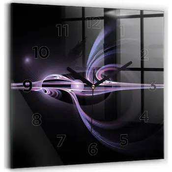 Hodiny Nástěnné hodiny Wallfluent černé 30 cm