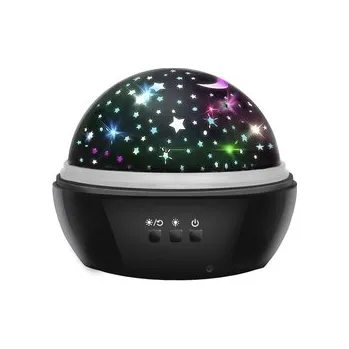 Noční světlo Noční světlo s projektorem - černé LP16857