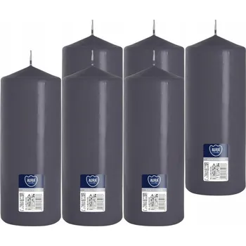 Svíčka Tradiční parafinová svíčka Bez vůně Bispol 6 ks