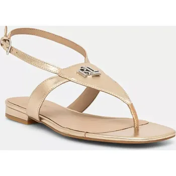 Dámské sandále Kožené sandály Lauren Ralph Lauren Everley dámské, zlatá barva, 802970532001 802970532001.040 10Y, EUR 36