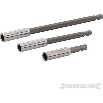 Bit Silverline | Magnetic Screwdriver Bit Holder 3pce - 60, 100, 150mm 724109