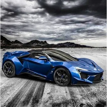 Diamantové malování Zakázková pro Diamantovani.cz Modré auto