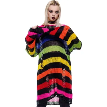 Pánský svetr svetr unisex - Over The Rainbow - KILLSTAR - KSRA003753 - S