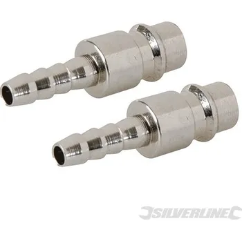Zahradní hadice Silverline | Euro rychloupínací spojka hadice 2 ks - 8mm Hose End 237782