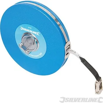pásmo Silverline | Sklolaminátové svinovací pásmo - 30m MT38