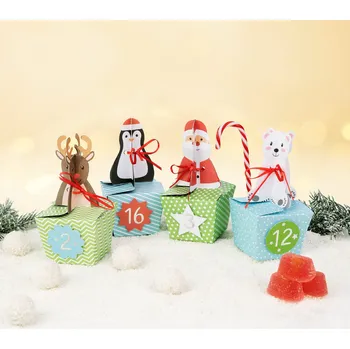 Kalendář Adventní kalendář krabičky DIY 24 ks