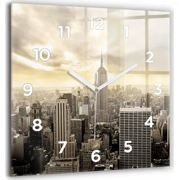 Hodiny Nástěnné hodiny Wallfluent hnědé 60 cm