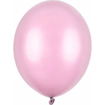Balónek PartyDeco Balonek latex růžový metalický 30 cm, 1 ks