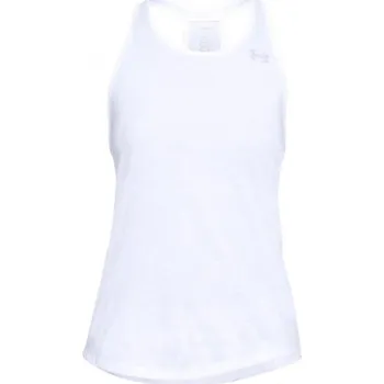 Dámské funkční tílko Under Armour ESSENTIAL BANDED TK GRAPHIC W bílé 1310475-100 - XS | UK 7 | US 9,5