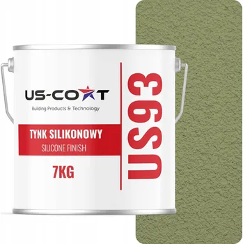 Fasádní barva SILIKONOVÁ OMÍTKA FASÁDNÍ ZELENÁ BARVA F484 7KG STRUKTURA "BERÁNEK" ZRNO 3.0mm