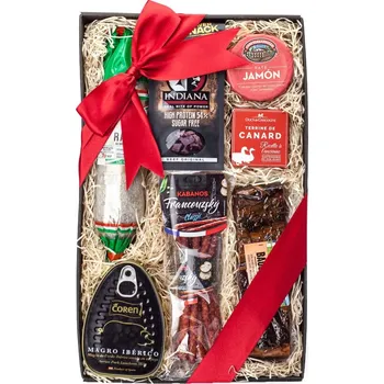 Dárkový potravinový koš Delikatesy.online - Dárkový balíček Masožravec XL