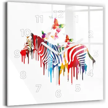 Hodiny Nástěnné hodiny Wallfluent bílé 30 cm