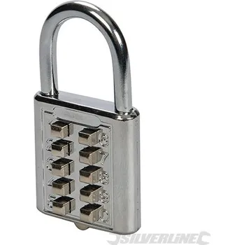 Visací zámek Silverline | Visací zámek 10ti číselný - 38mm 960640