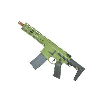 Airsoftová zbraň Noveske N4 Ghetto Blaster 7,94" MWS, gen.3 (GBB) - Olivová + dárek zdarma