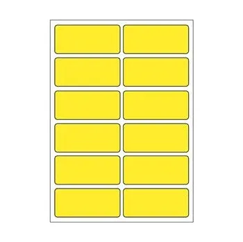Samolepící etiketa Samolepicí etikety 48 x 21 mm, A6 (10 ks) žluté
