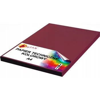 Kancelářský papír Technický papír A4 300g bordó 50 listů