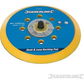 Brusný kotouč Silverline | Opěrný talíř se suchým zipem - 150mm / 5/16" UNF 514851