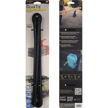 Vázací drát Vázací drát Nite Ize Gear Tie MEGA velikost a barva: 64" černá