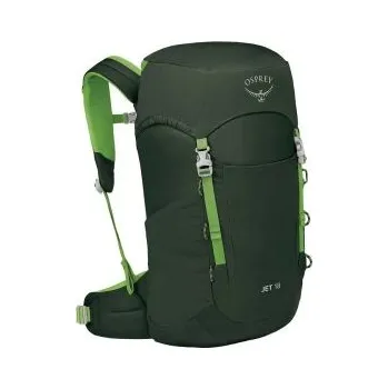 turistický batoh OSPREY JET 18 green canopy/limeline green Zelená batoh + DÁREK DLE VÝBĚRU!