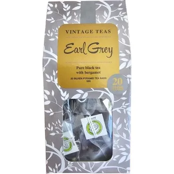 Vintage Teas černý čaj Earl Grey 20 pyramid 50 g (Pravý čaj v pyramidových sáčcích)