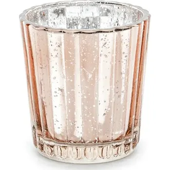 Svícen Svícen na čajovou svíčku růžově zlatý - 4ks