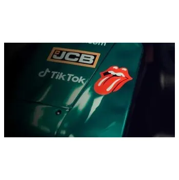 Pánská mikina Fanouškovská mikina Aston Martin F1 Team edice Rolling Stones - XL