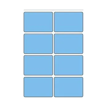 Samolepící etiketa Samolepicí etikety 48 x 33 mm, A6 (10 ks) modré