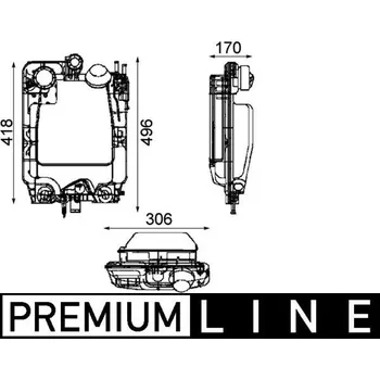 Chladič motoru Vyrovnávací nádoba, chladivo MAHLE CRT 44 000P