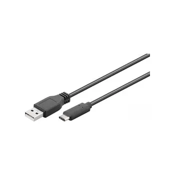 Datový kabel USB-C - USB-A 2.0 kabel Black 0,5m Goobay