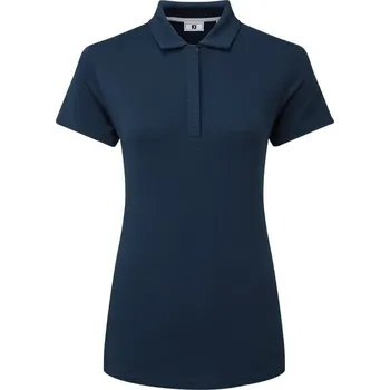 Pánské tričko Footjoy Jacquard SS Shirt Womens Navy L Polo košile