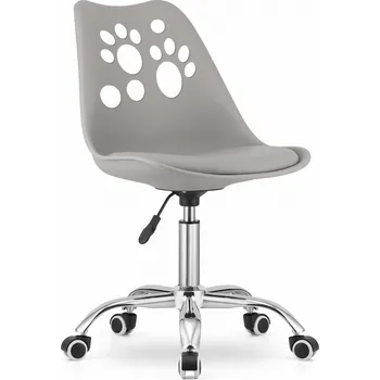 Dětská židle LABKY k psacímu stolu - šedá