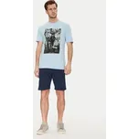 Blend T-Shirt 20717965 Modrá Regular Fit S