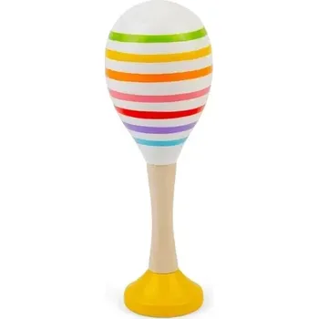 Hudební nástroj pro děti Bigjigs Toys Rumba koule sada 2 ks žlutá