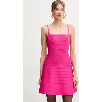 Dámské šaty Šaty Herve Leger Milly HLT8499590 růžová 42X, vel. XS