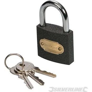 Visací zámek Silverline | Visací zámek ocelový - 40mm MSS03I